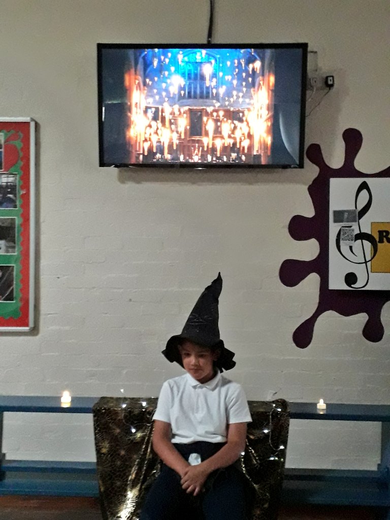 Rowlatts_TMET's tweet photo. Year 3 pupils were nervous but excited to find out which Hogwarts house they belonged to in our sorting hat ceremony this morning! #HarryPotter #rhPSHE #Slytherin #Hufflepuff #Gryffindor #Ravenclaw https://t.co/GQ7cweefUW