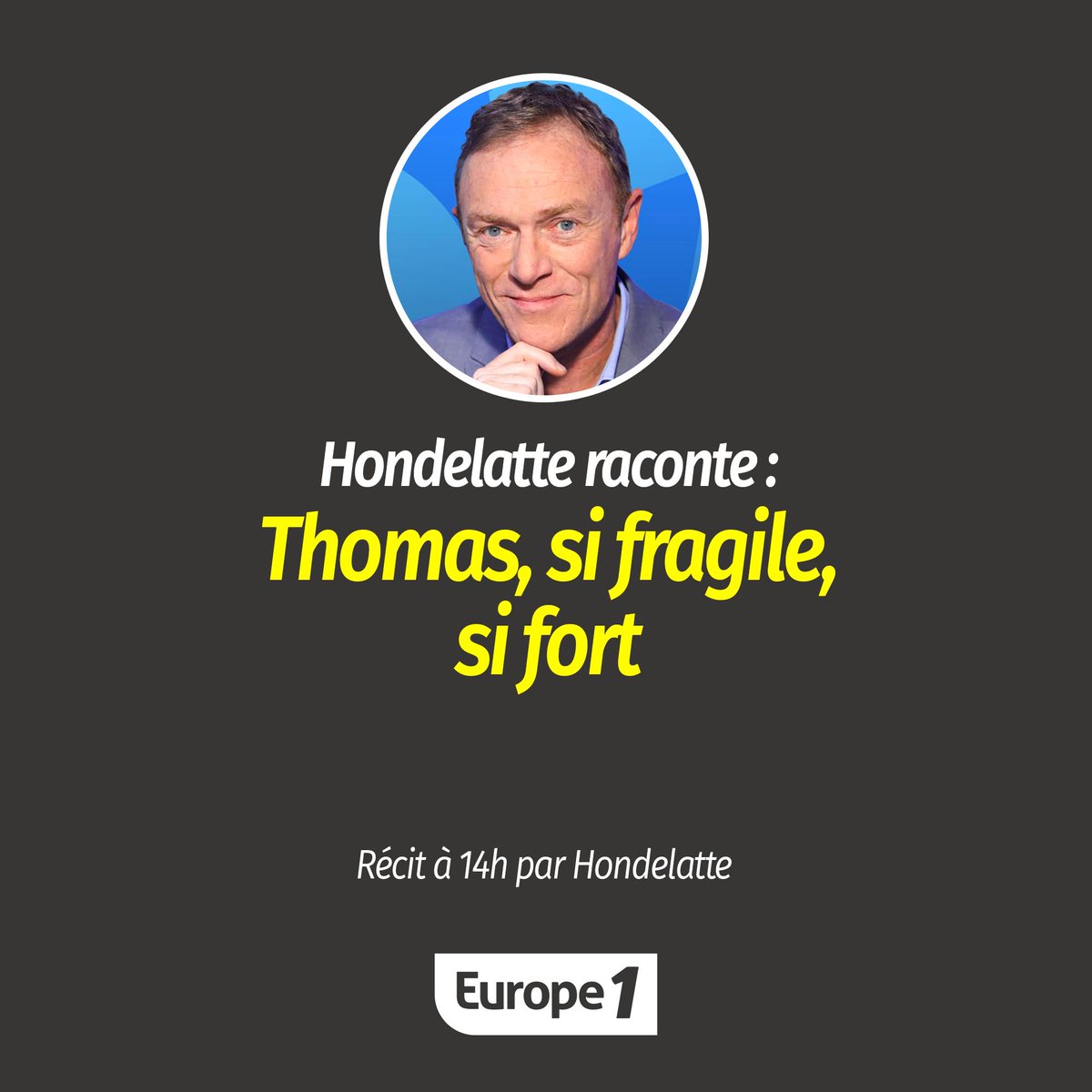 Europe1's tweet photo. Thomas n'a pas 17 ans qu'il est brillamment reçu au difficile concours de l’École normale supérieure. Pourtant, une grave maladie génétique le cloue dans un fauteuil roulant électrique...

👉 Thomas, si fragile, si fort
🎙 Récit par @hondelatte
📻 A 14h sur #Europe1 https://t.co/IxCG7OfJn0