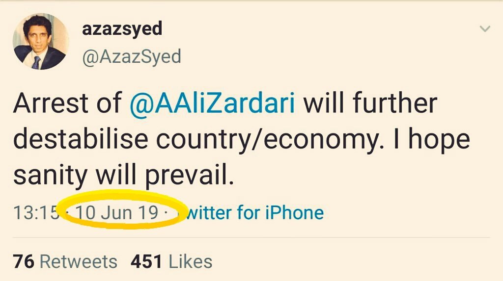Exhibit. Al  @azazsyed on Asif Ali Zardari & corruption; You are a legend Azaz.