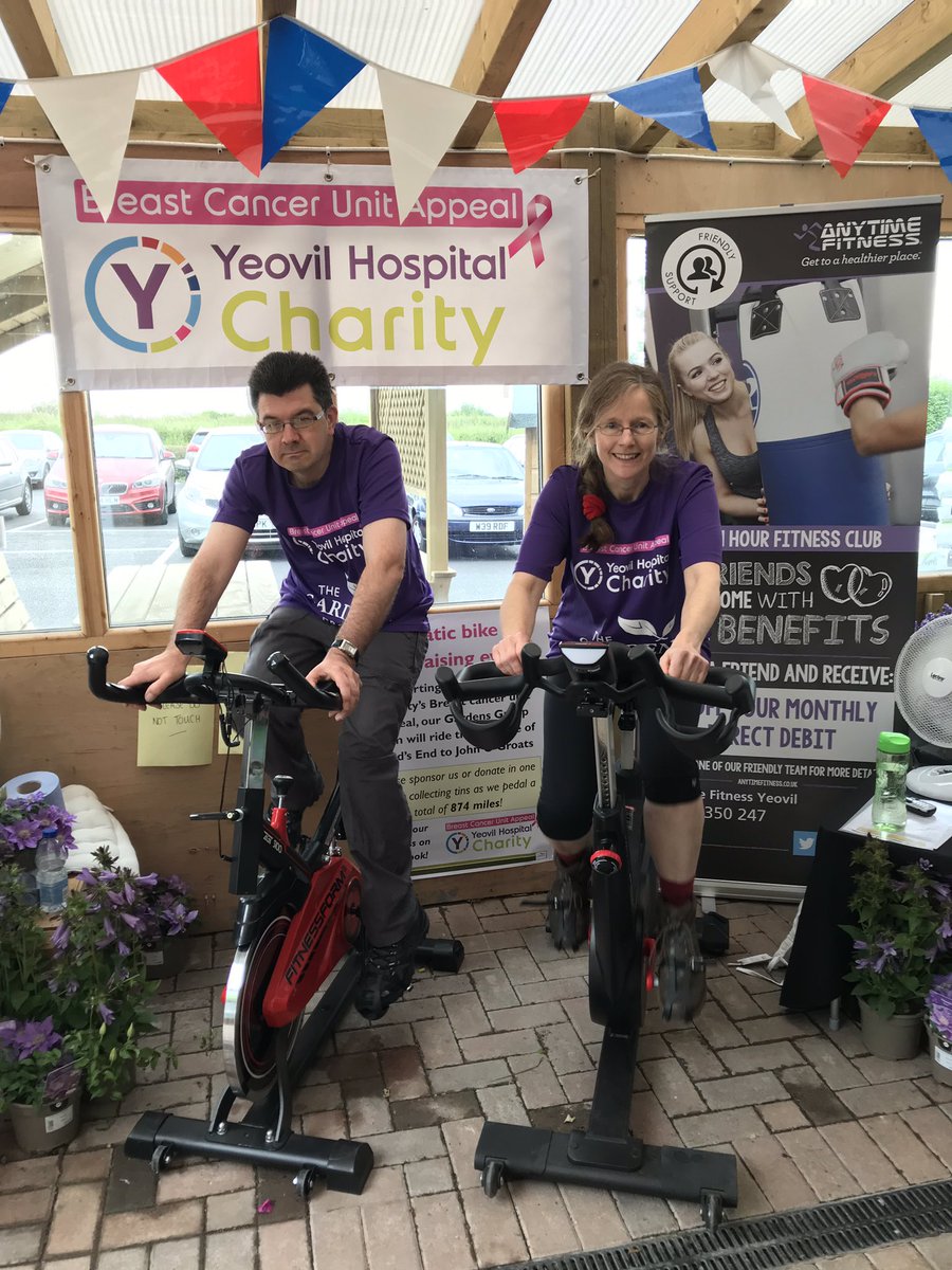 YHCharity's tweet photo. Amazing work over the weekend and today by @TheGardensGroup who have covered a huge distance and already raised a fabulous amount! They are going to be cycling for the next couple of weeks so please do pop up and give them some encouragement #breastcancerunitappeal #staticcycle https://t.co/JArPOOhdd1