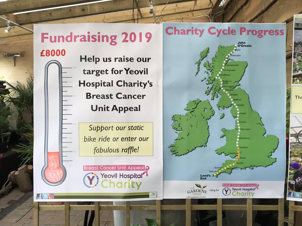 YHCharity's tweet photo. Amazing work over the weekend and today by @TheGardensGroup who have covered a huge distance and already raised a fabulous amount! They are going to be cycling for the next couple of weeks so please do pop up and give them some encouragement #breastcancerunitappeal #staticcycle https://t.co/JArPOOhdd1