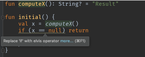 Kotlin Use Return To Return From A Function If The Left Expression Is Null T Co A0ppaunrtx