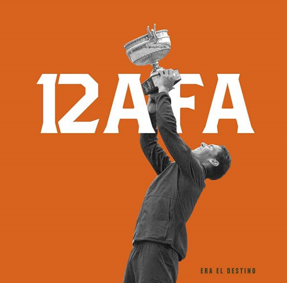 tprsport's tweet photo. Enhorabuena a @RafaelNadal por su 12 Roland Garros, eres un ejemplo 💪💪 https://t.co/HPWBzi7qwy