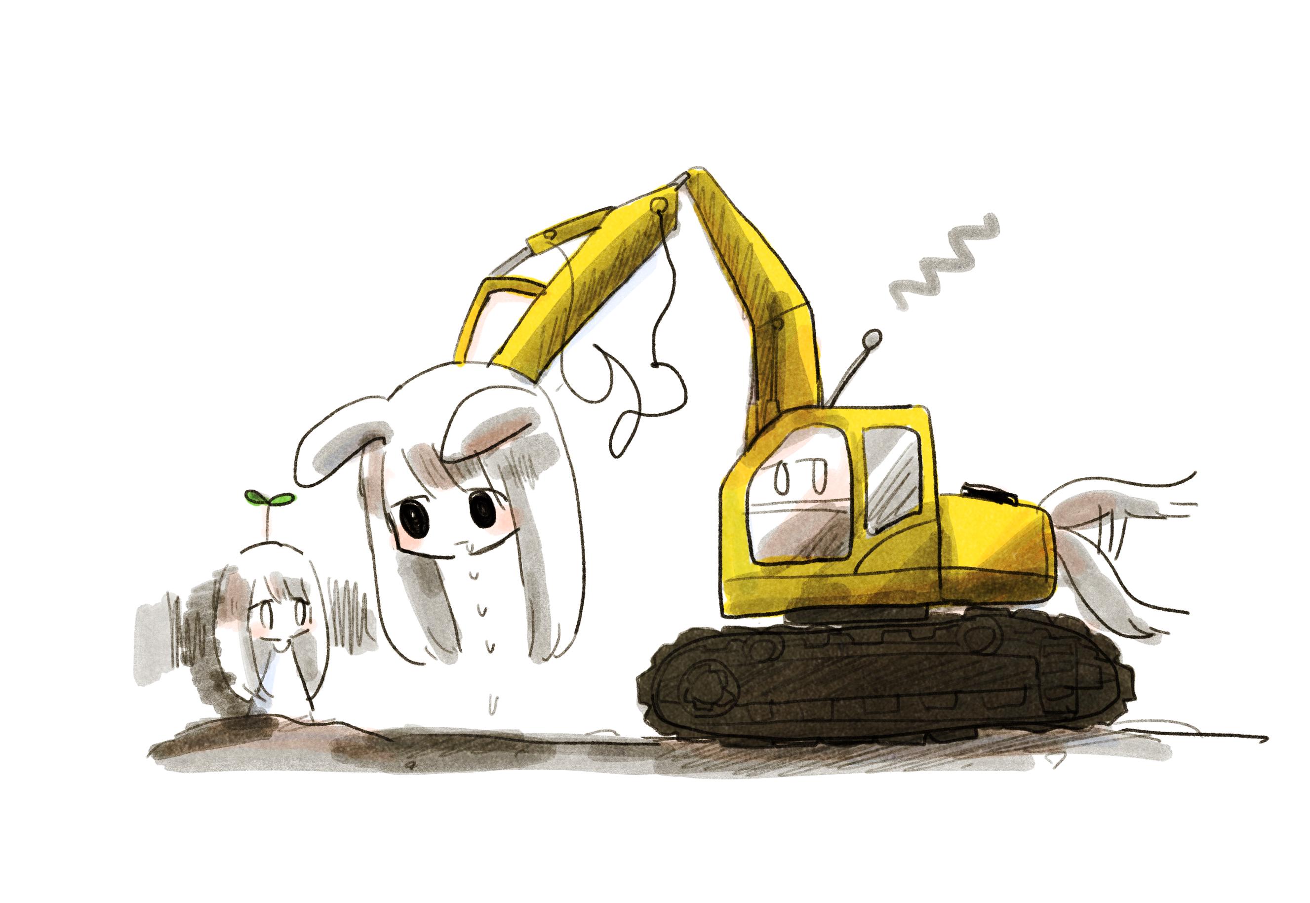 ぱんきちあんこ 10 4配信 ショベルカー イラスト 創作 漫画 シャベルカー T Co 6mp1nylxj1 Twitter