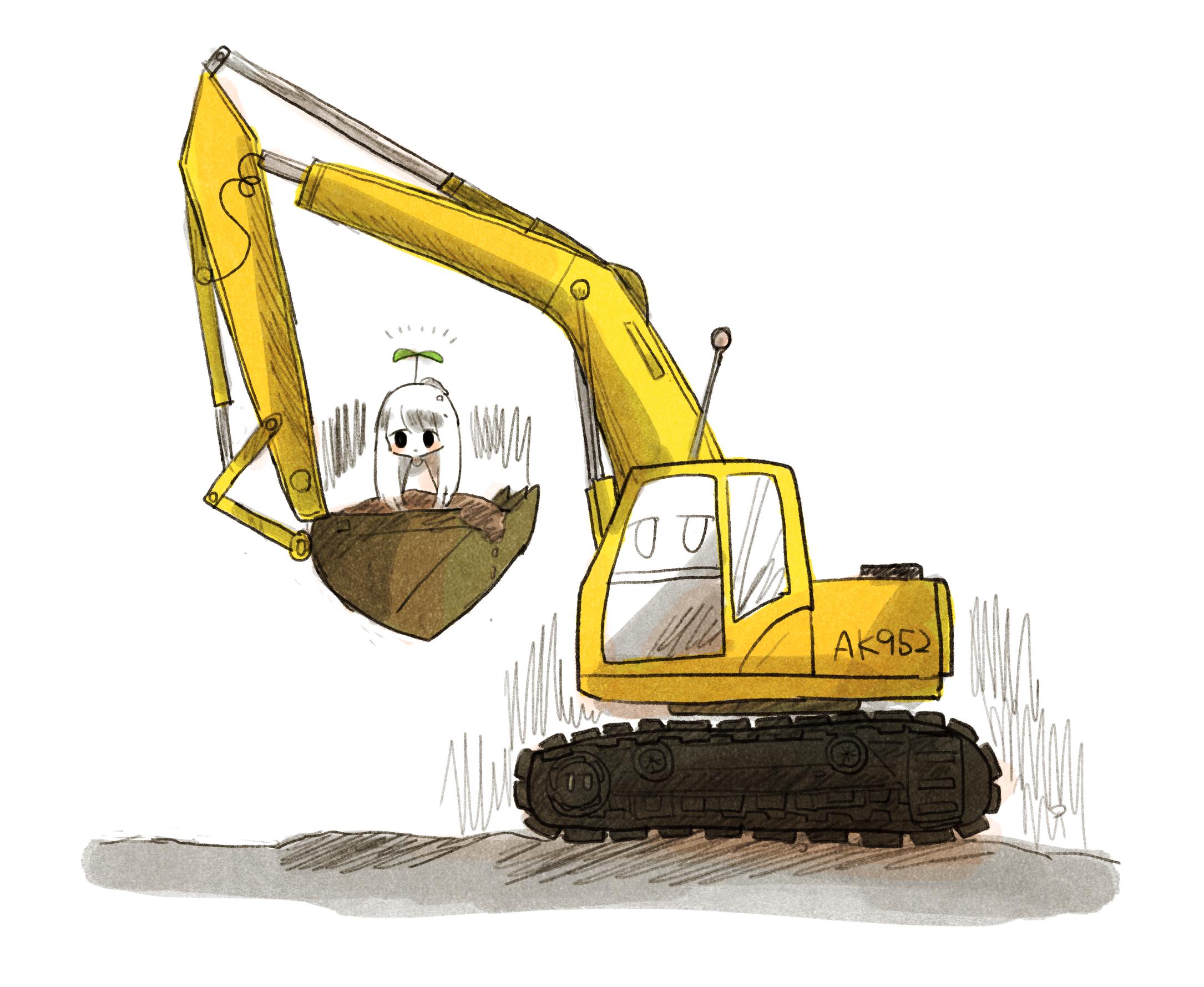 ぱんきちあんこ ショベルカー イラスト 創作 漫画 シャベルカー T Co 6mp1nylxj1 Twitter