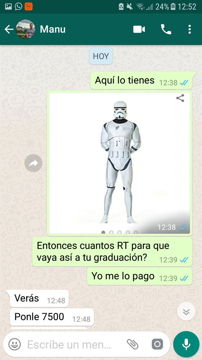 arevagi's tweet image. POR FAVOR DAME TU RT

7500 RT y voy de soldado imperial a la graduación de mi hermano de 6 de medicina!! JAJAJAJAJA

PORFAVOOOOOR 🤪🙏😇