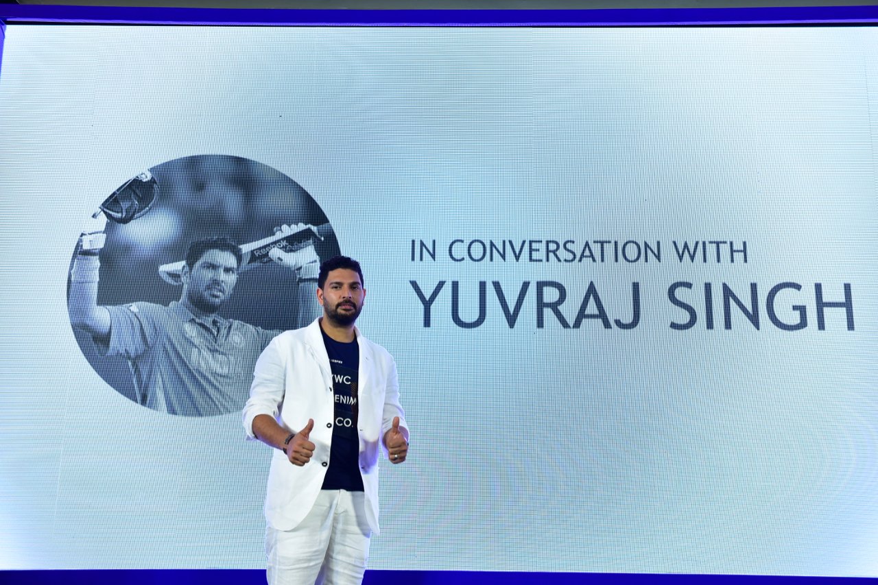 Yuvraj Singh at the event announcing his retirement Yuvraj Singh at the event announcing his retirement