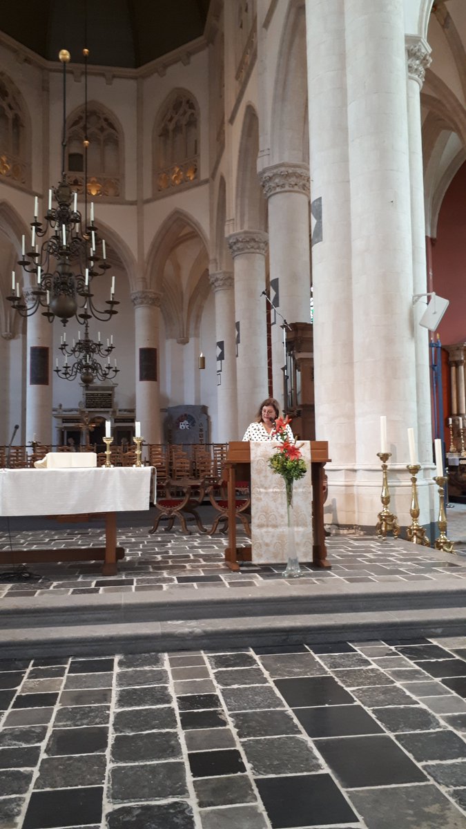 Openingswoord van Lilian Grootswagers: "Dank voor alle deelnemers van de Open Kerkendag 2019. Ik wens u een inspirerende dag."