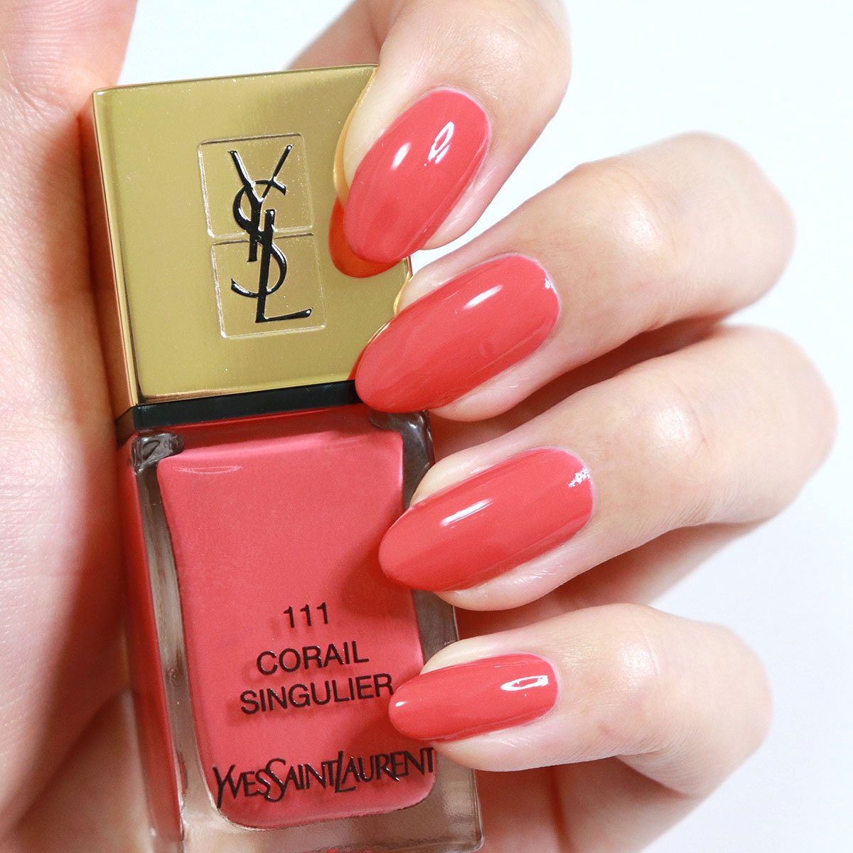 常岡 珠希 Twitterissa Today S Nail Ysl ラ ラッククチュール 111 コライユ サンギュリエ 濃いめのコーラルピンク この絶妙な明るすぎず くすみ感もない 馴染みもいいカラーがとても可愛い 派手になりすぎないのも好き Yslのネイルとても塗りやすいのでおすすめ