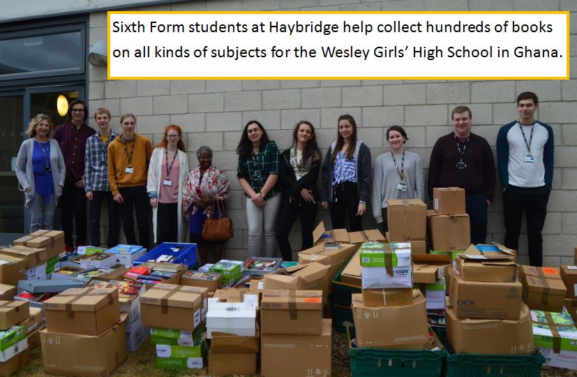 Delighted to be able to extend the 'shelf-life' of text books and other literature by passing them on to the Wesley Girls High School in #Ghana. Recycling and sharing books is a pleasure and a privilege! #recyclebooks 😀📖📔