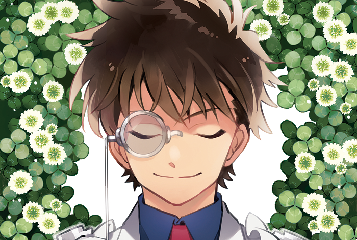 「友人の同人誌のお手伝いで怪盗キッドこと黒羽快斗くんを描きました～!口絵(表紙)に」|ごとうのイラスト