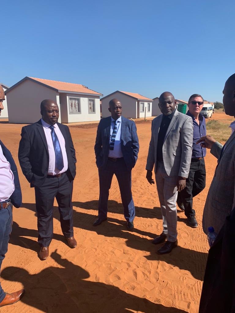 collenmashawane's tweet photo. Thank you to all the @CityTshwane MMC’s who visited @Ramacitysa today. The purpose of the visit was to inspect on the site progress and share the Coty of Tshwane’s commitment in ensuring the people of RAMA finally get access to Electricity, Sewer and Water. #ramacity https://t.co/8Zd6maQOs2