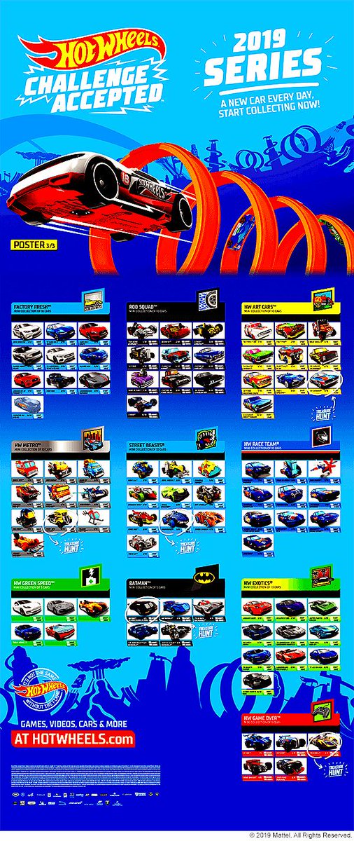 2019 hot wheels poster