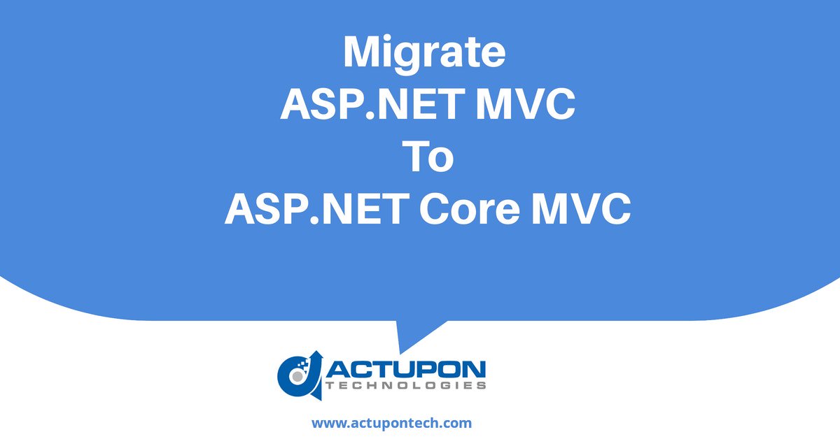 ActuponTech's tweet image. #AspDotNetCoreMVC