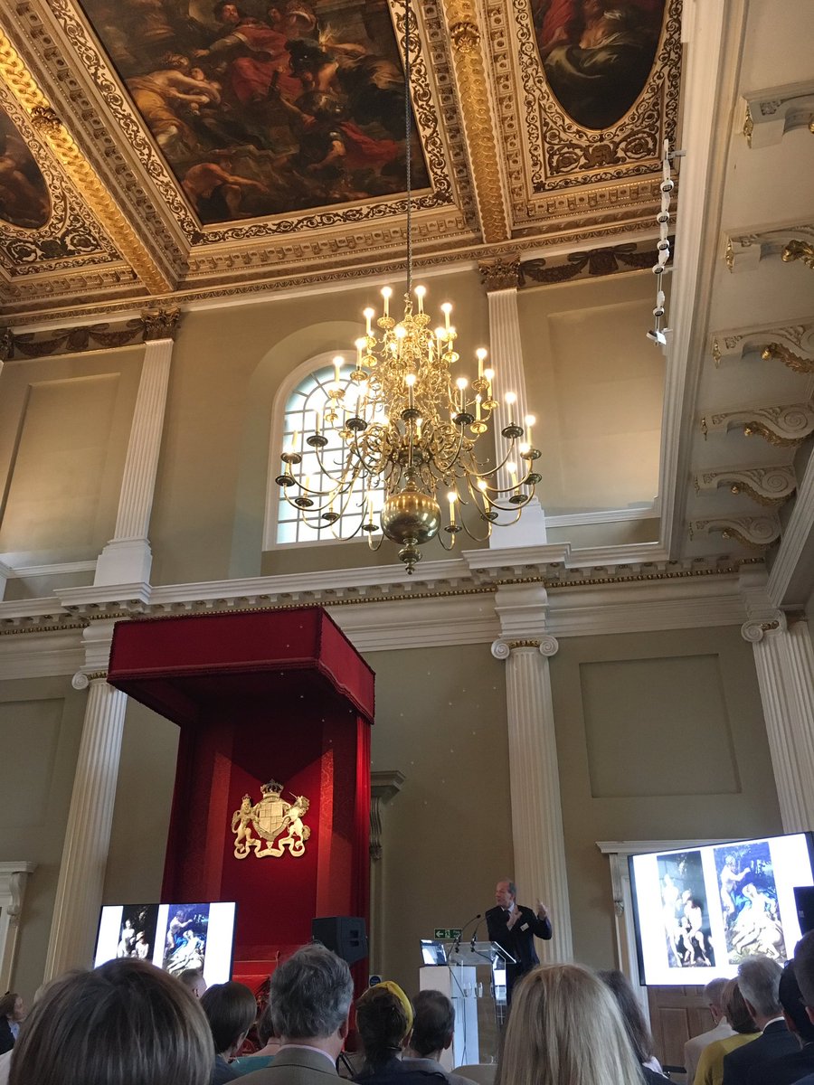 rosiehermit's tweet photo. Currently at Rubens Symposium @HRP_palaces’s Banqueting House listening to Desmond Shawe-Taylor from @RCT bringing to life #TheLostCollection  #VanDerDoort and wishing I’d taken Art History and he’d been my Tutor! Fascinating! #RubensBHW https://t.co/84lxG8btnV