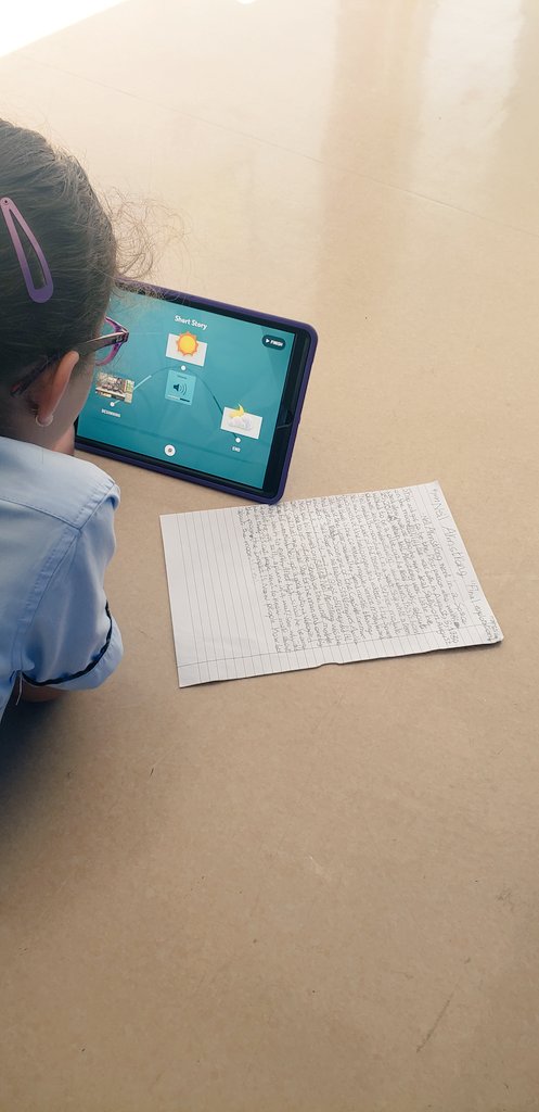 FaithEdTech's tweet image. The kids are loving @toontastic to showcase their narratives! Stories through tech!! #toontastic #edtech #storytime #studentagency #GEMSedu