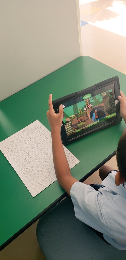 FaithEdTech's tweet image. The kids are loving @toontastic to showcase their narratives! Stories through tech!! #toontastic #edtech #storytime #studentagency #GEMSedu