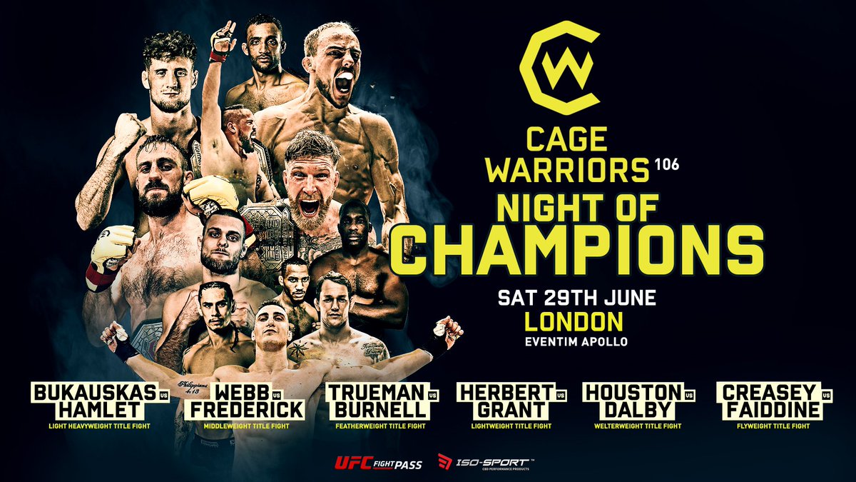 CageWarriors's tweet image. 🚨 #CW106 ticket update

Downstairs Seating - SOLD OUT ❌
Stalls Standing - SOLD OUT ❌
Rear Circle Standing - SOLD OUT ❌
VIP Seating - Very Limited ⚠️
Upstairs Seating - ON SALE ✅

The @EventimApollo is filling up for Night of Champions! 🏆

🎟 bit.ly/30DpA2e  🎟
