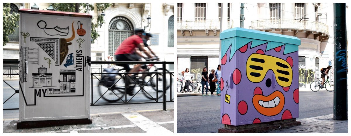 MediaGovGr's tweet photo. 🔶Athens Urban Gallery 🔶
40 local street artists turned #Athens into an urban gallery, by painting the telephone distribution boxes found in the historic centre of the Greek capital!
#athensurbangallery #antitagging
More info 👉 https://t.co/9DtSi8oJw6 https://t.co/xWqgIQguxE