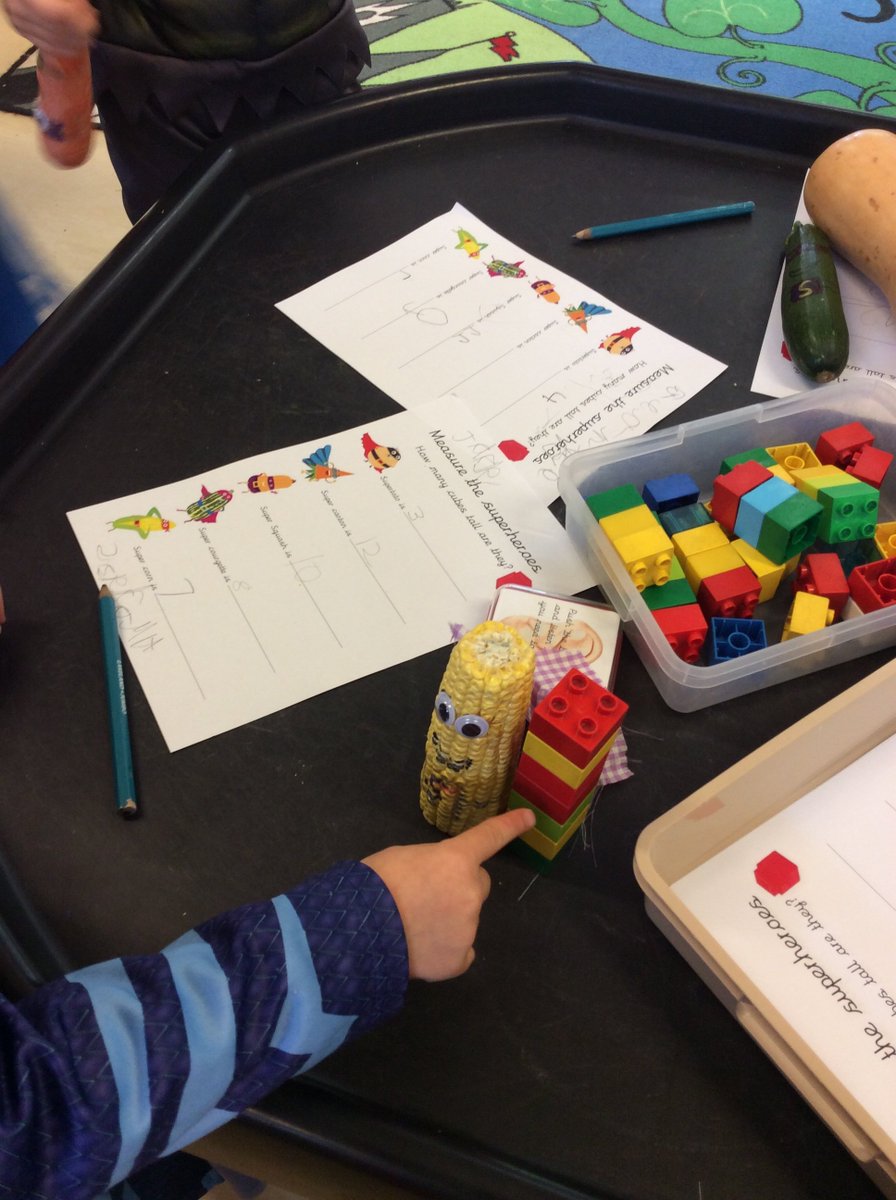 StColumbasCPS's tweet photo. Reception are doing some super maths on superhero day. @csptsa #EYFS #supertato #mathsprovision #makelearningfun https://t.co/DzzZKvLlyJ
