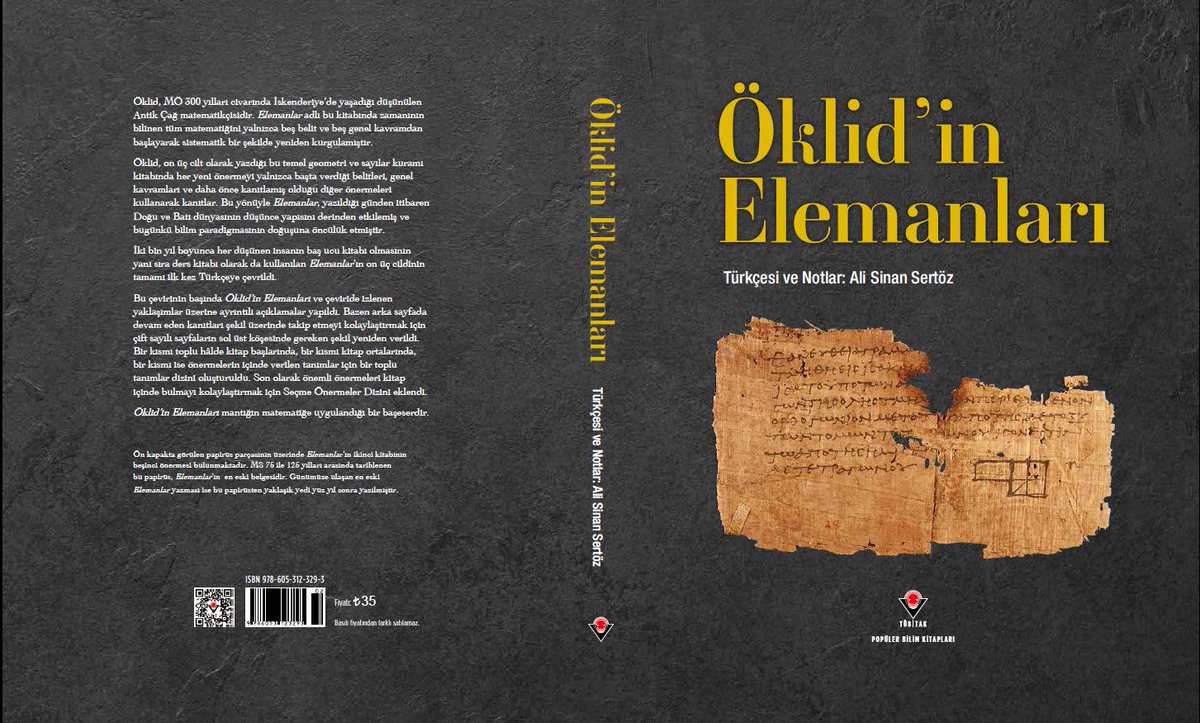 İki bin yıl boyunca her düşünen insanın baş ucu kitabı olmasının yanı sıra ders kitabı olarak da kullanılan Elemanlar'ın on üç cildinin tamamı ilk kez Türkçeye çevrildi. (1797'de Elemanlar'ı kısmen Türkçeye çeviren Tamani'ye saygılar)

Bkz: sertoz.bilkent.edu.tr/elemanlar.htm