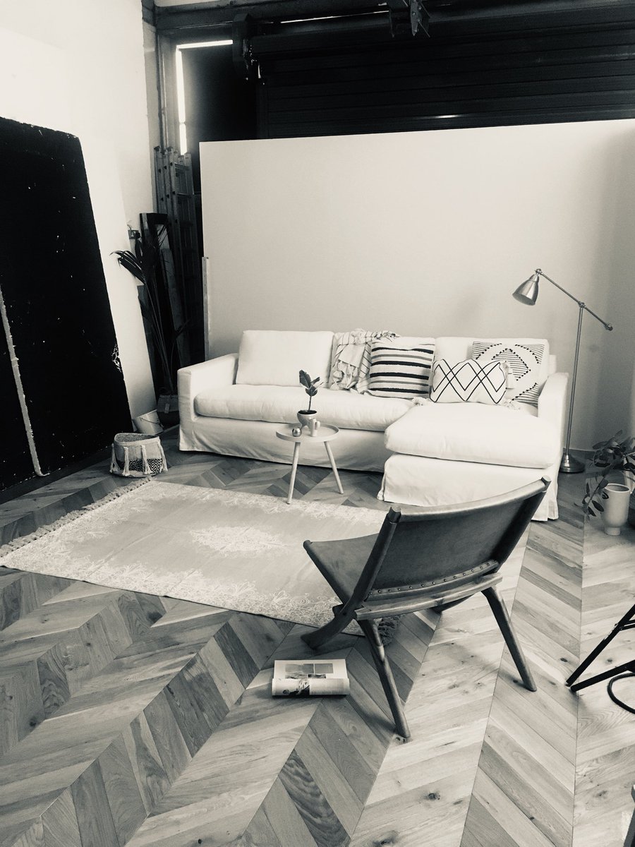On set with @keith_davies, @stillsbranding and @peastyle shooting some lovely roomsets for new @wearewoodpecker floors 📸 #chevron #flooring #interiordesign