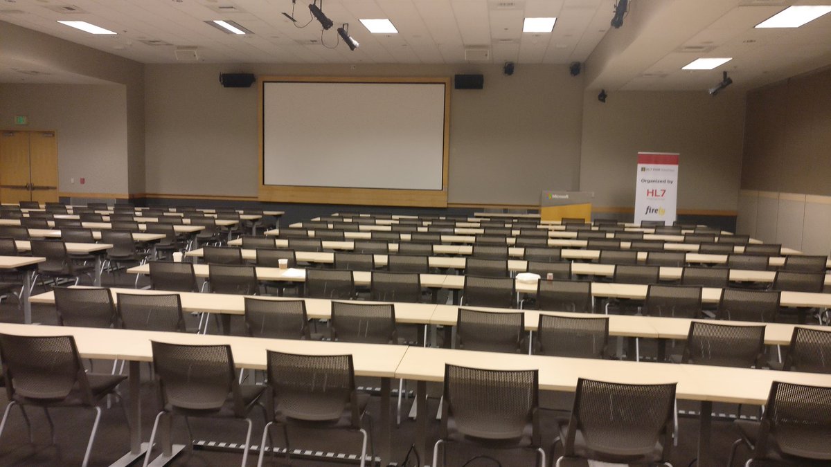 Now still empty, but in a few hours hopefully full for my session about FHIR servers at #FHIRDevDays #redmond
