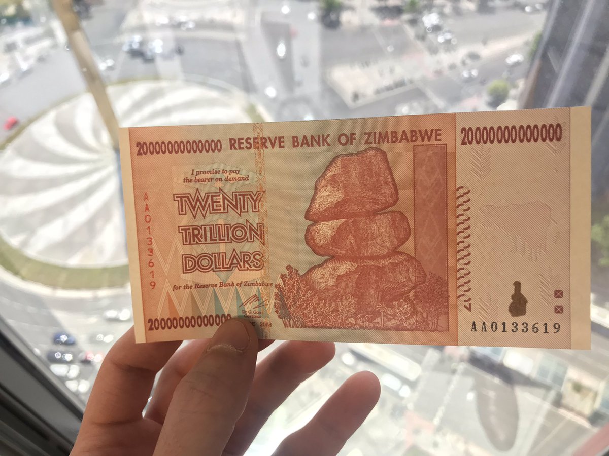 ¿Sabías que Bitcoin tiene más profundidad de mercado que más de la mitad de las divisas existentes en el mundo? Este billete de 20 trillones de dólares de Zimbabwe ejemplifica esa otra realidad. Países en los que las criptomonedas son mas útiles que el dinero FIAT.