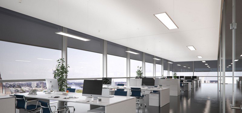 lednxt's tweet photo. An interaction and communication area, the open space offices must allow employees to accomplish their tasks in an appropriate and friendly lighting ambiance. @lednxt #OpenSpaceLights #NonPartitionedOfficesLighting #LEDlight #VisuelComfort #EnergySaving #IndoorLighting #LEDNXT https://t.co/CikUm0HSbt