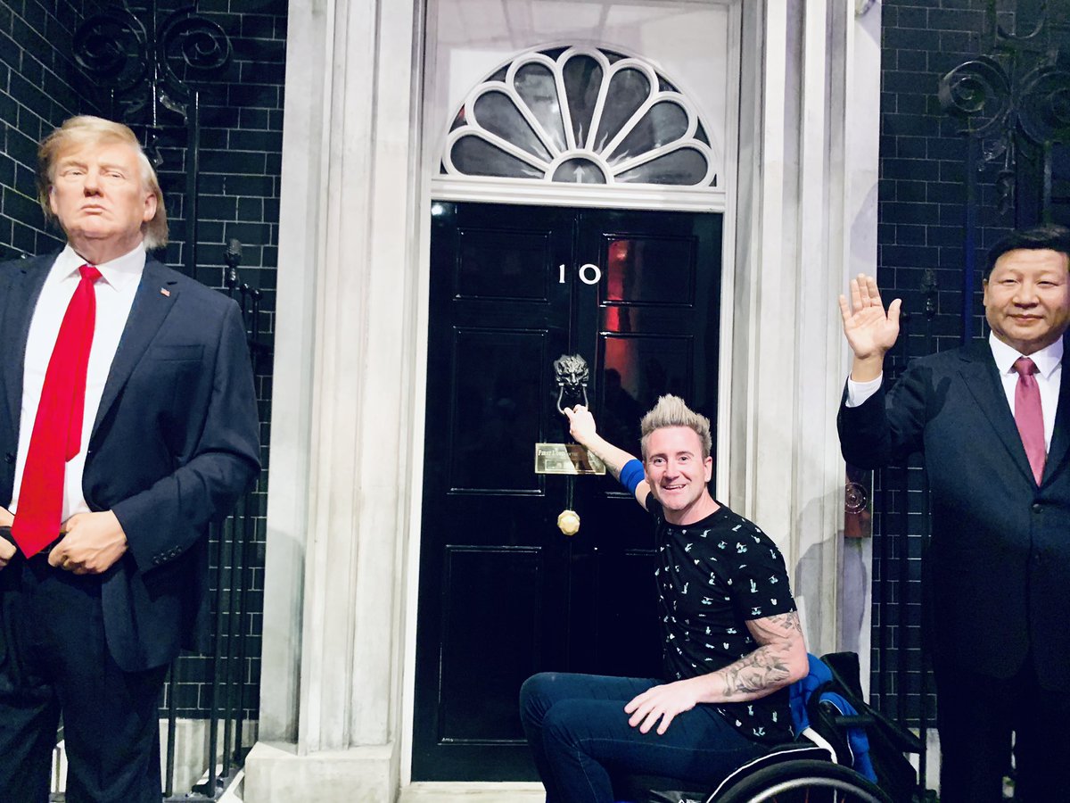 Simonssteps's tweet photo. Interview Went Well.. My 2 Body Guards Protecting Me, @realDonaldTrump 
We’ve Had First Female Prime Minister, Now We Have Your First Disabled Prime Minister..
Get Ready For A Shake Up 😃 x #newpriminster #votes #alwaysafirst #runningtheuk #PrimeMinister #donaldtrump #leader https://t.co/qZ6Y8B9ZJe