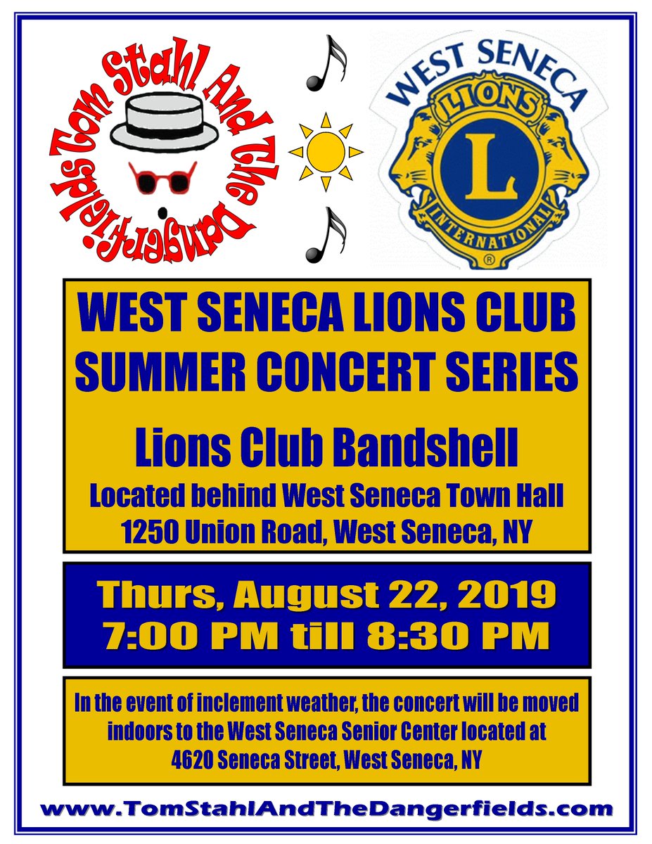 TomStahlBand's tweet image. Thursday, August 22nd, 2019, 7:00-8:30p, @TomStahlBand at @wslions #SummerConcertSeries @West_Seneca #Bandshell #WestSenecaNY

#TomStahlBand #SupportLocalMusic #BMHOF #Summer2019