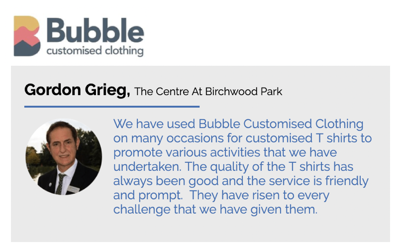 BubbleCustom's tweet photo. The process of building a professional brand also includes providing your employees with #highqualityuniforms which will showcase your brand locally.
See what our many great customers said about Bubble #CustomisedClothing
https://t.co/Sq2Ordnpf0
#embroidery @birchwood_park https://t.co/Qr78OoGpwv