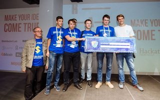skillonomy's tweet photo. Skillonomy - is among the top projects again.
At this time we have checked in at the blockchain hackathon BlockchainUA Hackathon.
Our project has gotten into the top three and was noticed by organisators by given a certificate and a honored prize. https://t.co/FPGbSjwWn4