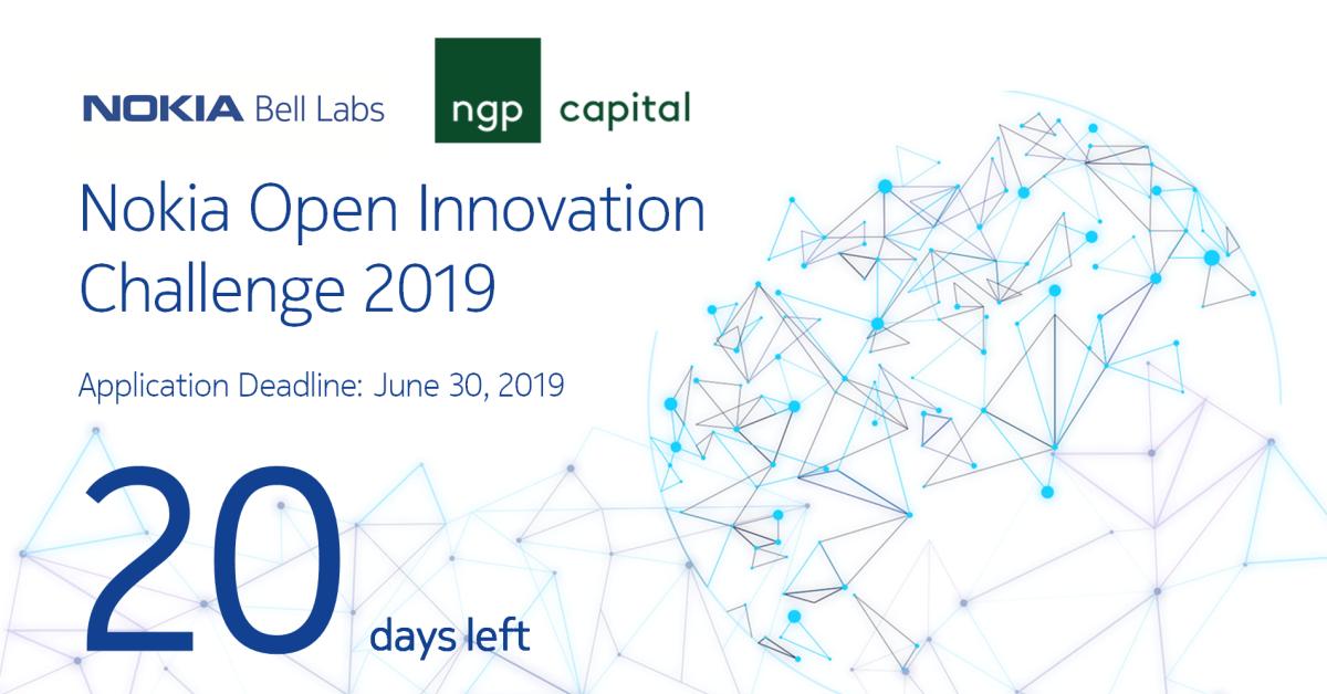 Bell Labs (@belllabs) on Twitter photo Only 20 days left to apply for the @Nokia Open Innovation Challenge 2019 with your industrial automation idea!
Apply by June 30th: nokia.ly/2EIJ3W6
#automation #IoT #IIoT #ideas #innovation #manufacturing #earlystage #venturecapital #startups #nokia #BellLabs #NokiaOIC Only 20 days left to apply for the @Nokia Open Innovation Challenge 2019 with your industrial automation idea!
Apply by June 30th: nokia.ly/2EIJ3W6
#automation #IoT #IIoT #ideas #innovation #manufacturing #earlystage #venturecapital #startups #nokia #BellLabs #NokiaOIC
