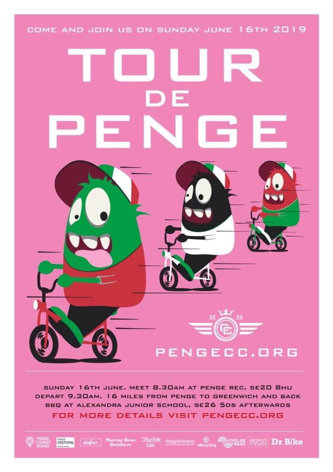 PengeCycleClub's tweet photo. A ride for the whole family - Tour de Penge is this Sunday! https://t.co/W3AtbZbfHd