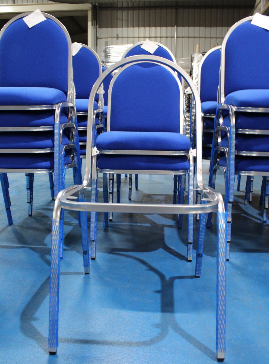 summit_1977's tweet photo. Spotted a quantity of Saltford stacking chairs in production today for @EnvoplanUK This is a timeless design enhanced by expertly finished, platinum coated frames. The frames have a 15 year warranty. https://t.co/RU3Pw5m8Ab #banquetchair #stackingchair https://t.co/o3Hno2pe0N