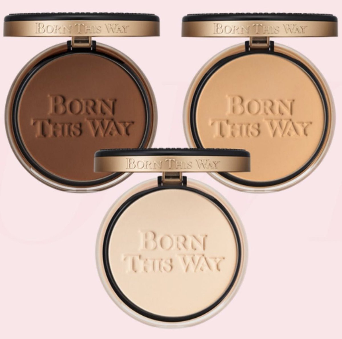 Trendmood's tweet photo. All Shades!! 🚨 @TooFaced #BornThisWay #FoundationPowder 🙌🏻🙌🏼🙌🏽🙌🏾🙌🏿 Born This Way Pressed Complexion Powder $37 in 25 shades + There’s more! New #MrRight Brushes!!! 😍
-Mr. Right Now Makeup Brush Perfectly Portable Powder Brush $34
-Mr. Perfect Foundation Brush $34
#ComingSoon https://t.co/XTq6aJVM3t