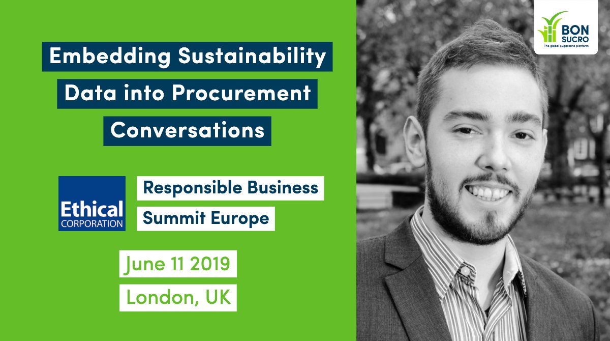 Join Bonsucro's Rafael Seixas at @Ethical_Corp's Responsible Business Summit Europe tomorrow to explore how #sustainability data can be embedded into procurement conversations 👥
#RBSEU #sugarcane