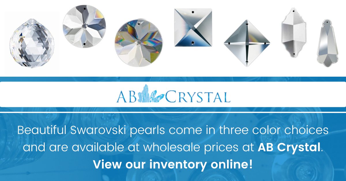 CrystalBeads1's tweet photo. Beautiful Swarovski pearls come in three color choices and are available at wholesale prices at AB Crystal. View our inventory online! https://t.co/UOSVMaD2hA https://t.co/qVjVt4iX7M