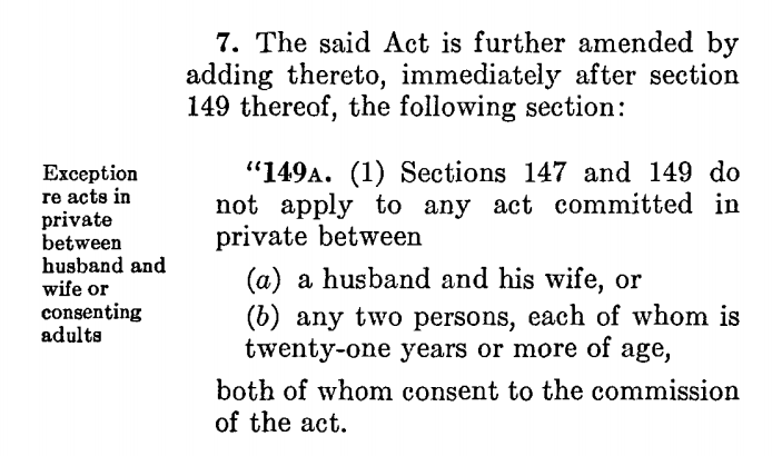 arungapatchka's tweet image. TIL Clause 7 of the Criminal Law Amendment Act, 1968-69. anti-69.ca/faq/ #queerdh #dhsi19