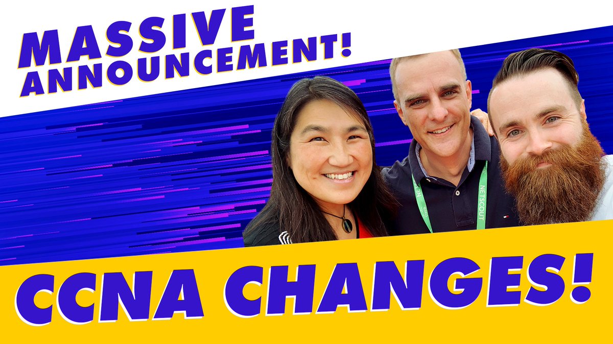 davidbombal's tweet image. New CCNA! New DevNet certs! Wow. Today is a game changer! @susiewee explains: youtu.be/X5P0fl1ul0w
#ccna #DevNet #devnetassociate #CLUS @Cisco @CiscoDevNet @CiscoChampion @CiscoLive