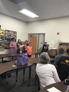 jill_findley's tweet photo. Summer school kids sharing chapter summaries using iPads and Clips with teachers who were at school for PD. 
 #creatingacultureforlearning @radamsmocfv https://t.co/vgGrPtym6s