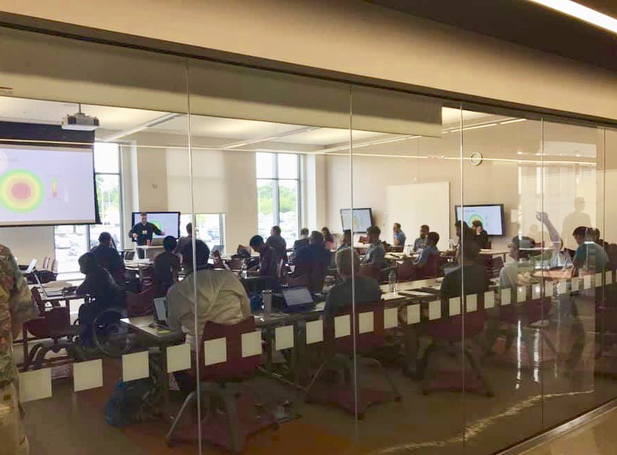 USCybChallenge's tweet image. First day of the US Cyber Challenge camp at Virginia Tech! It&apos;s an exciting and great way to learn, meet others and move up in the cyber security industry. Photo Cred: Jerrod Bates #USCC #cyber #cybercamps #ctf