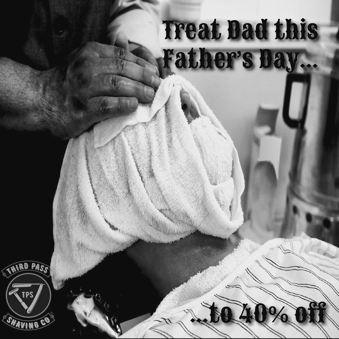 Treat Dad this Father's Day to 40% off with our Father's Day Sale going on now!!! Use code DAD19 at checkout to save 40% off any order!
#thirdpassshaving #thirdpassshavingco #gentlemenscollection #heroscollection #fathersday #sale #shavingsoap #beardoil