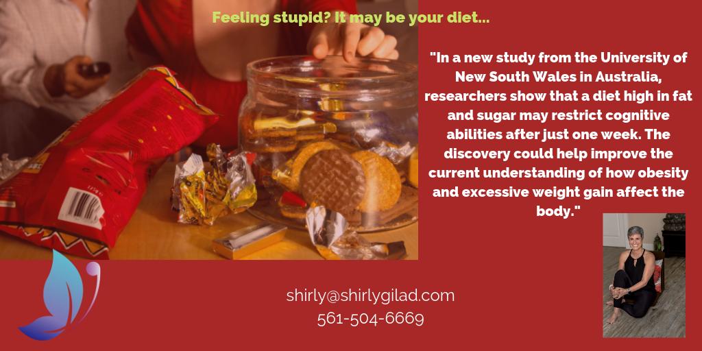 hypnosisboca's tweet photo. Feeling stupid? Maybe it is your diet? Is it time to eat clean and feel great? Come and get the help you need. #OnlineHypnosis #EatingClean #IntegrativeHypnotherapy https://t.co/7ahv9aejtx