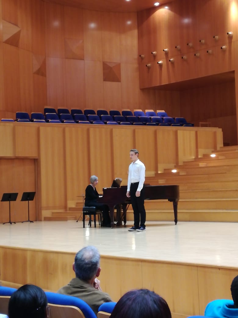 TCChoir's tweet photo. #TCCGalaConcert @ Hugo Lambrecht with guest artists Rachel Jordaan Kruger and Che-Jean Jupp. The concert concluded with the bead ceremony and official switch to Choir 47. #TCC47 https://t.co/FHLPN8rdji