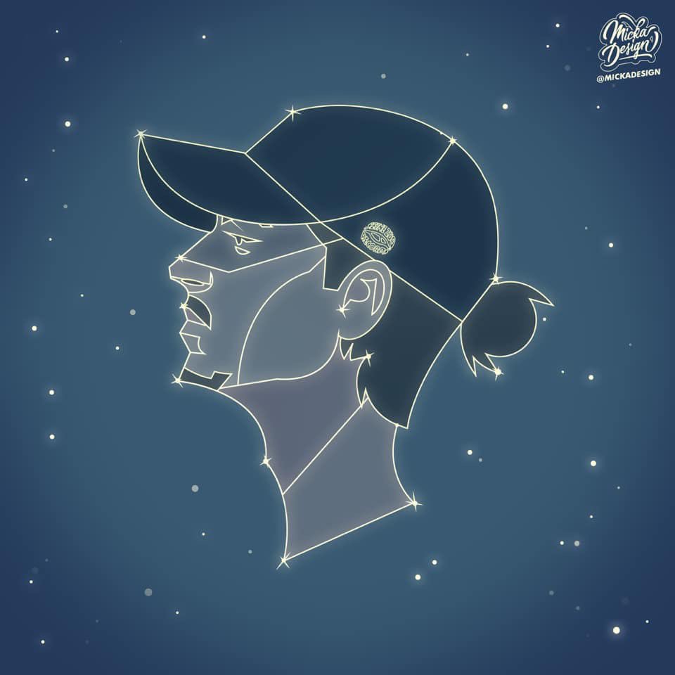 LeMickaDesign's tweet photo. "Envie d’t’envoler quand tu vois l’actu, voilà qu’t’es perdu dans la voie lactée" ✨ @nekfeu #LesEtoilesVagabondes https://t.co/qrzFVvhocA