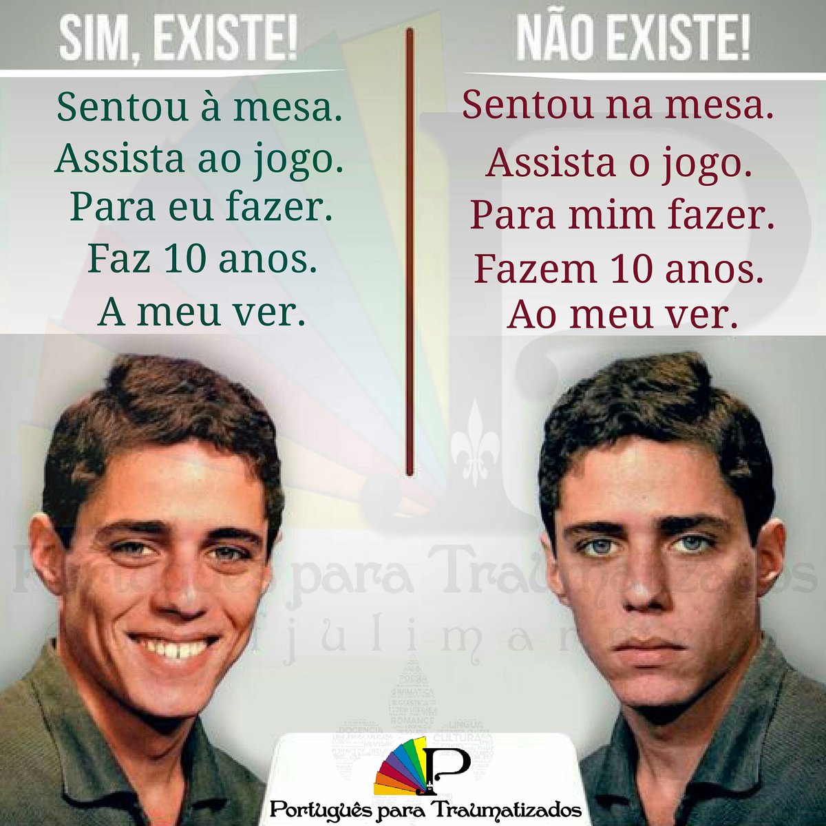 PortugSemTrauma's tweet photo. #PortuguesSemTrauma | https://t.co/l7E0qB048H | #Expressões do dia a dia que existem e não existem.
@PortugSemTrauma
#pm #alfacon #concurso #pmdf #pf #prf #concursospublicos #concurseiro #concursopublico #pcdf #pmsp #concurseira  #delegado #cesgranrio #cetro #idecan #iades #depen https://t.co/JTX8nEg97e