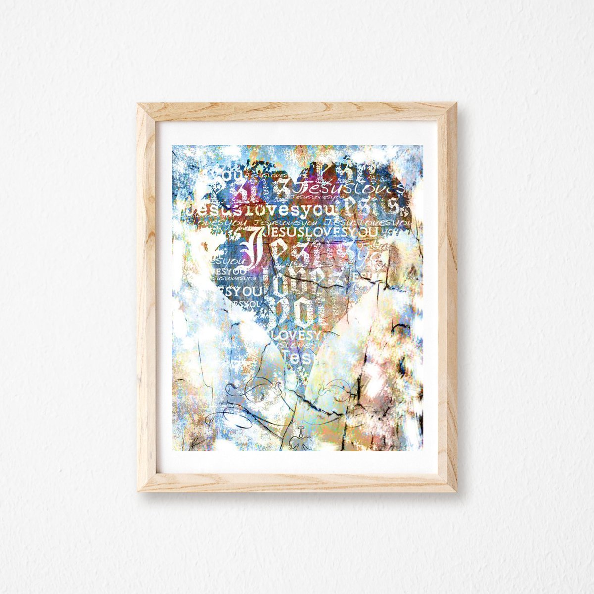 Bthegreen's tweet photo. Jesus Loves You Art, Jesus loves you, Inspirational Bible Verse Art, Religious Gift, Christian Wall Art Decor, Collage Art, Bible Verse. https://t.co/RR4ws9Bhec #truebluedesignco #Etsy #JesusLovesYouArt https://t.co/I2TfpNnXtZ