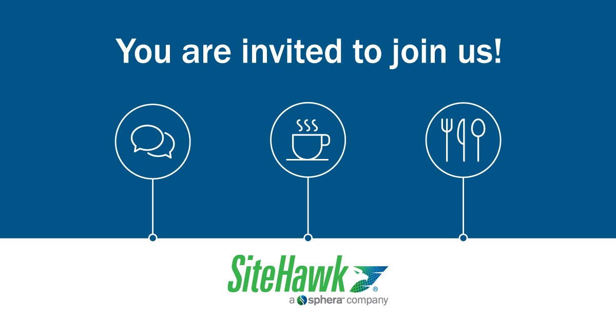 SiteHawk's tweet photo. Join SiteHawk, a @SpheraSolutions company, for a special event after #Safety2019!

Learn more: https://t.co/EQrtloBfRs https://t.co/LSBSP1x1nk
